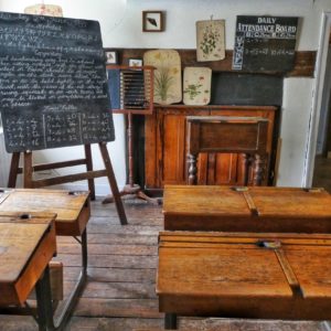 blackboard and classroom