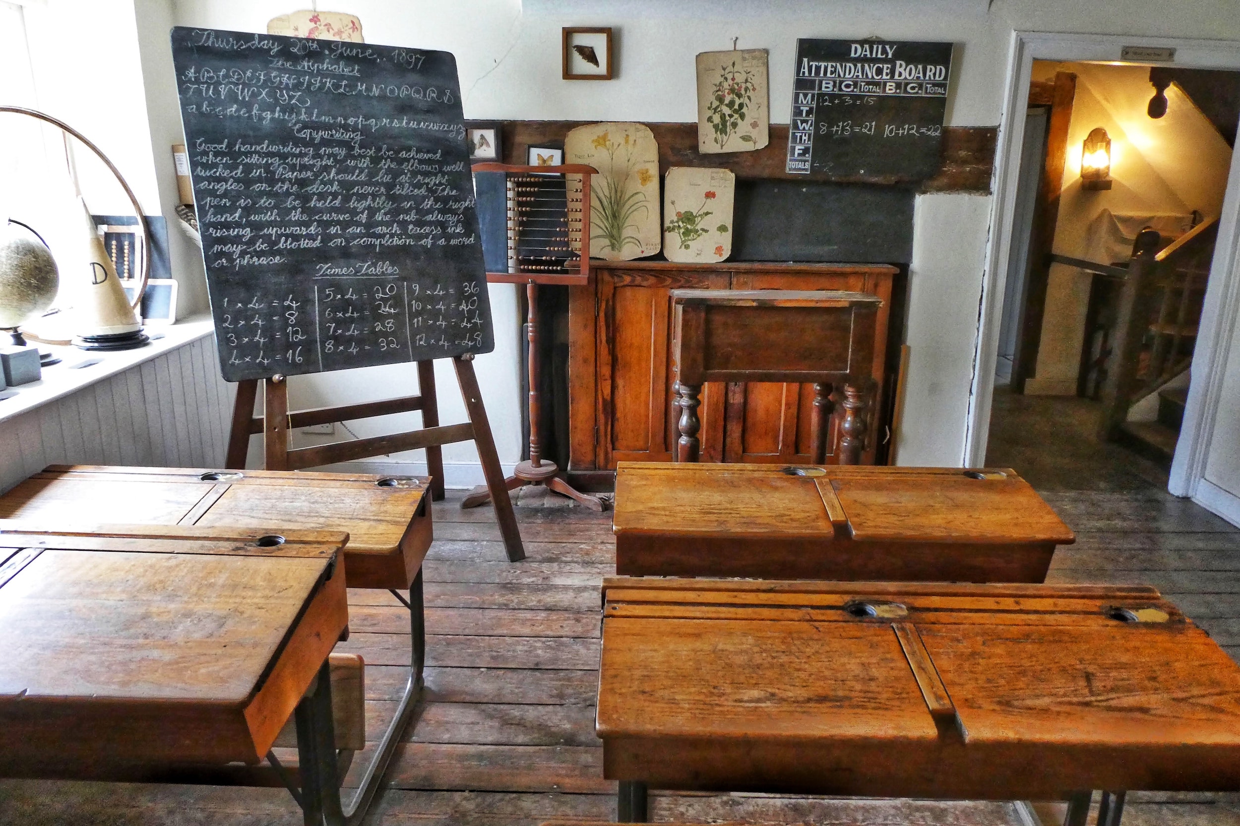 blackboard and classroom